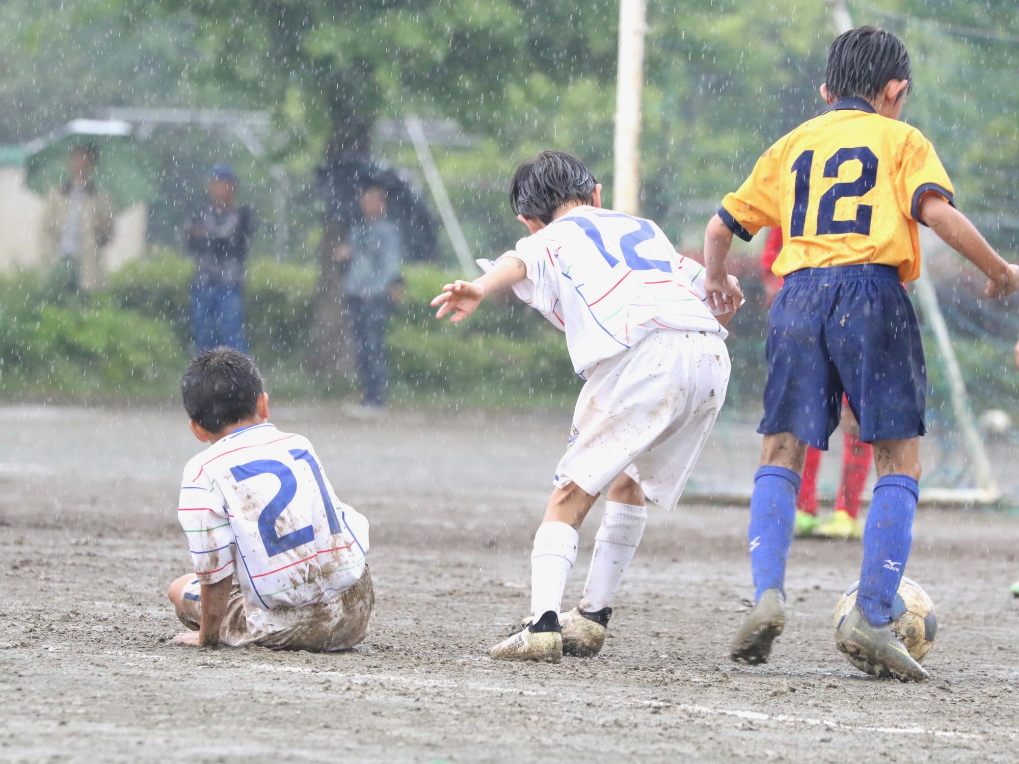 雨の日のサッカー・フットサル。練習の持ち物は？観戦の準備は？