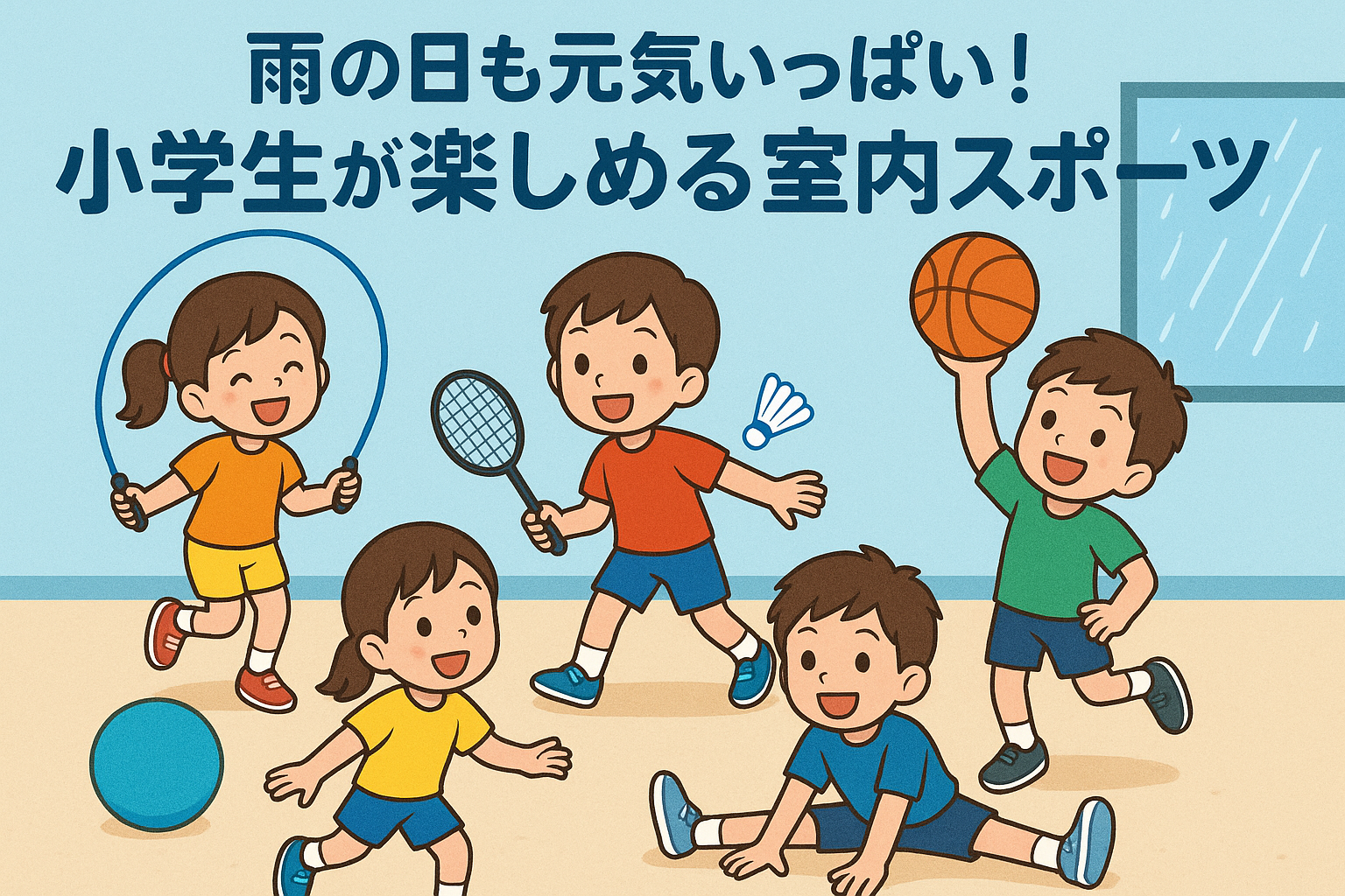【豊田市】雨の日も元気いっぱい！小学生が楽しめる室内スポーツ15選