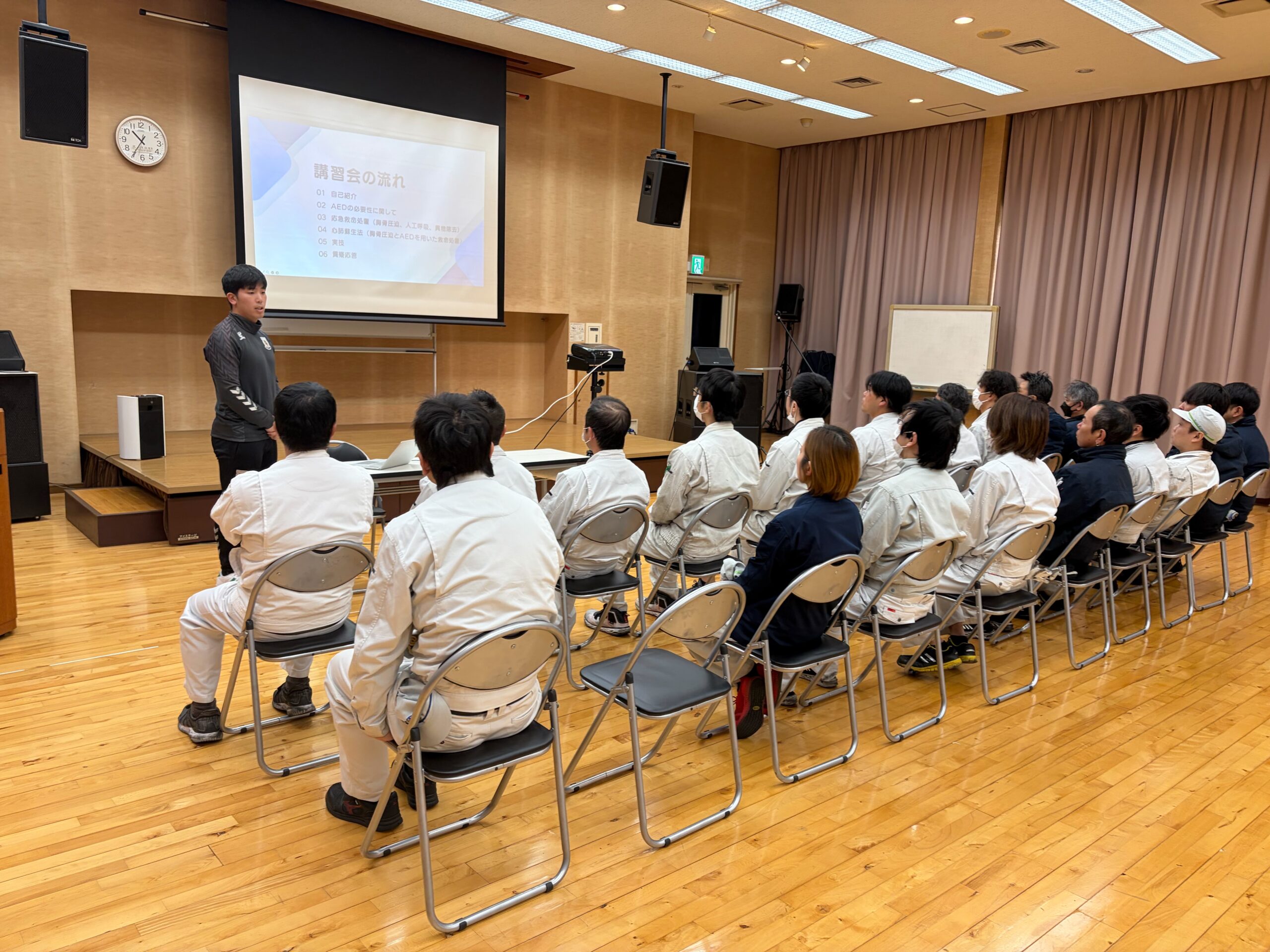久野金属工業株式会社の皆様に応急救命講習会を実施しました！