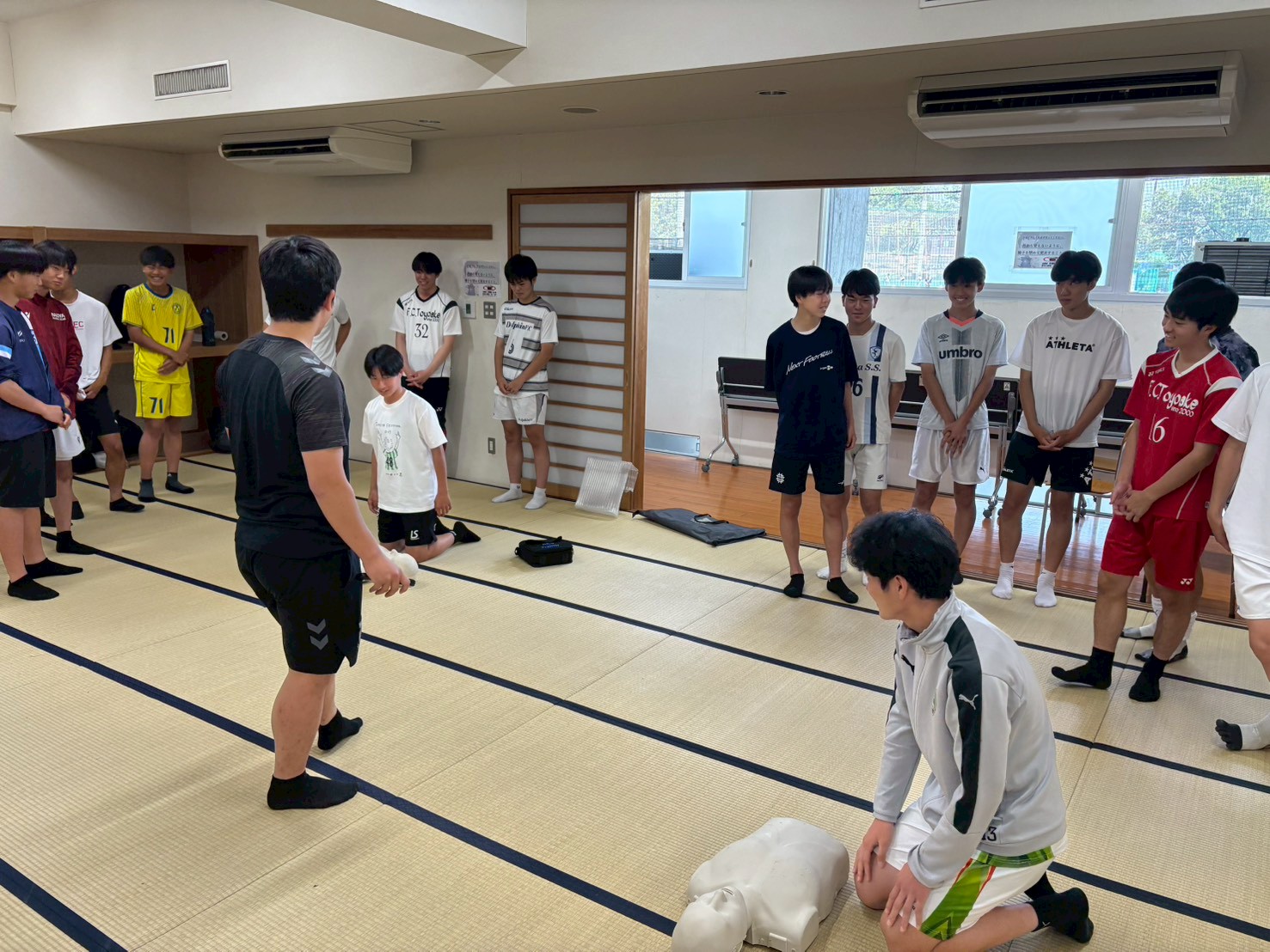 中京大学附属中京高等学校サッカー部様にて応急救命講習会を実施しました！