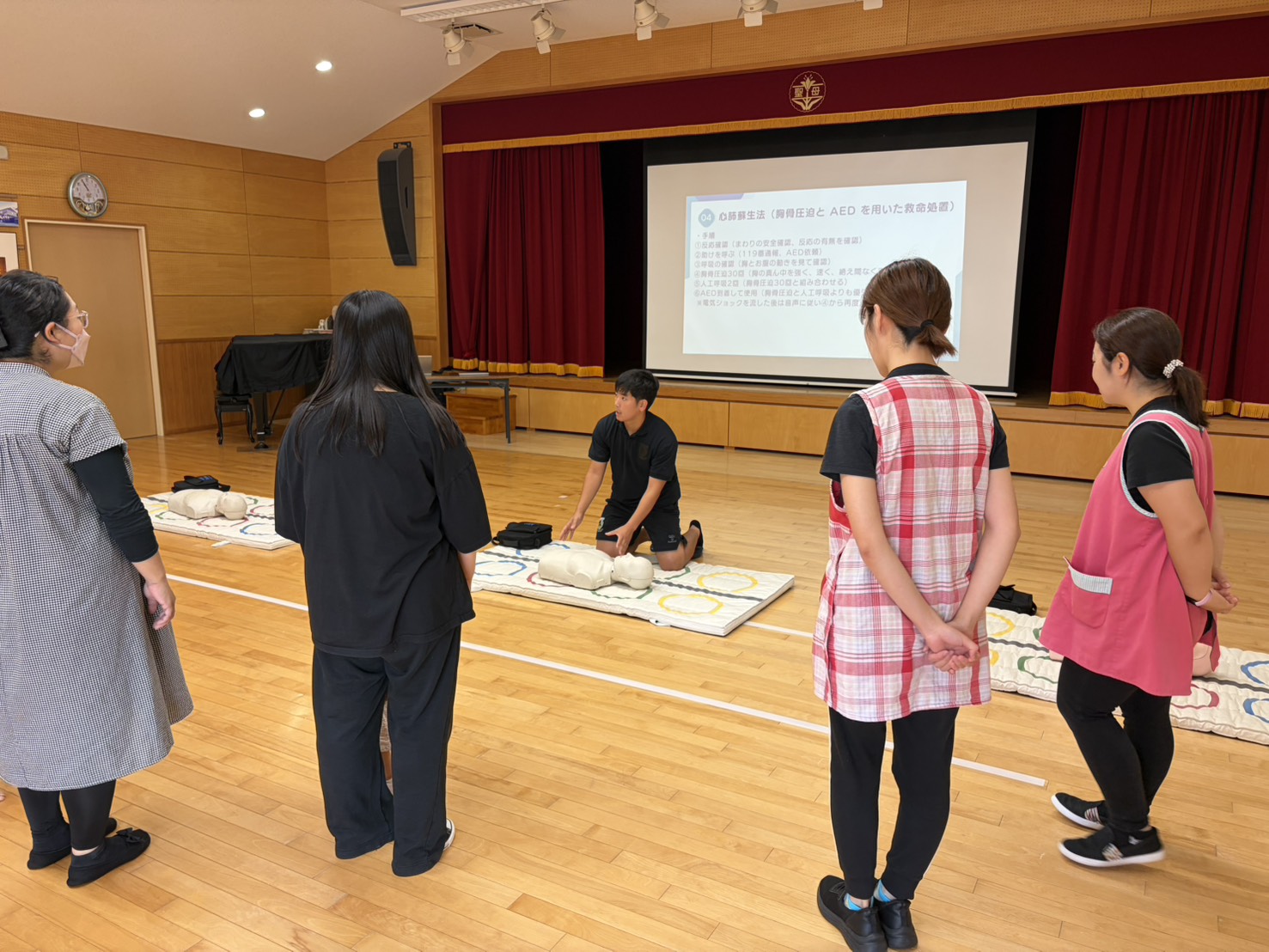 名古屋カトリック学園 長浦聖母幼稚園にて応急救命講習会を実施しました！