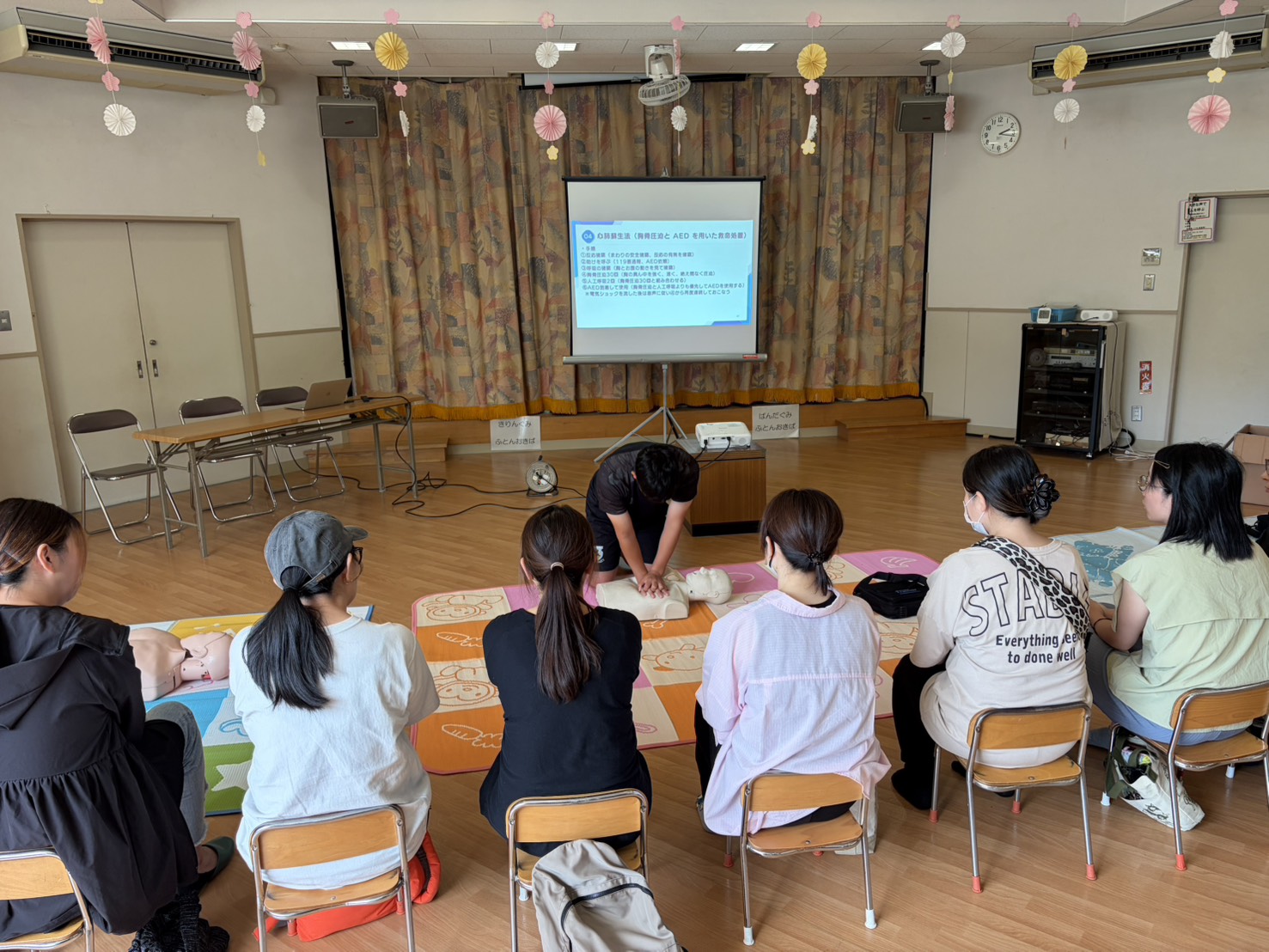知多市立佐布里保育園にて応急救命講習会を実施しました！